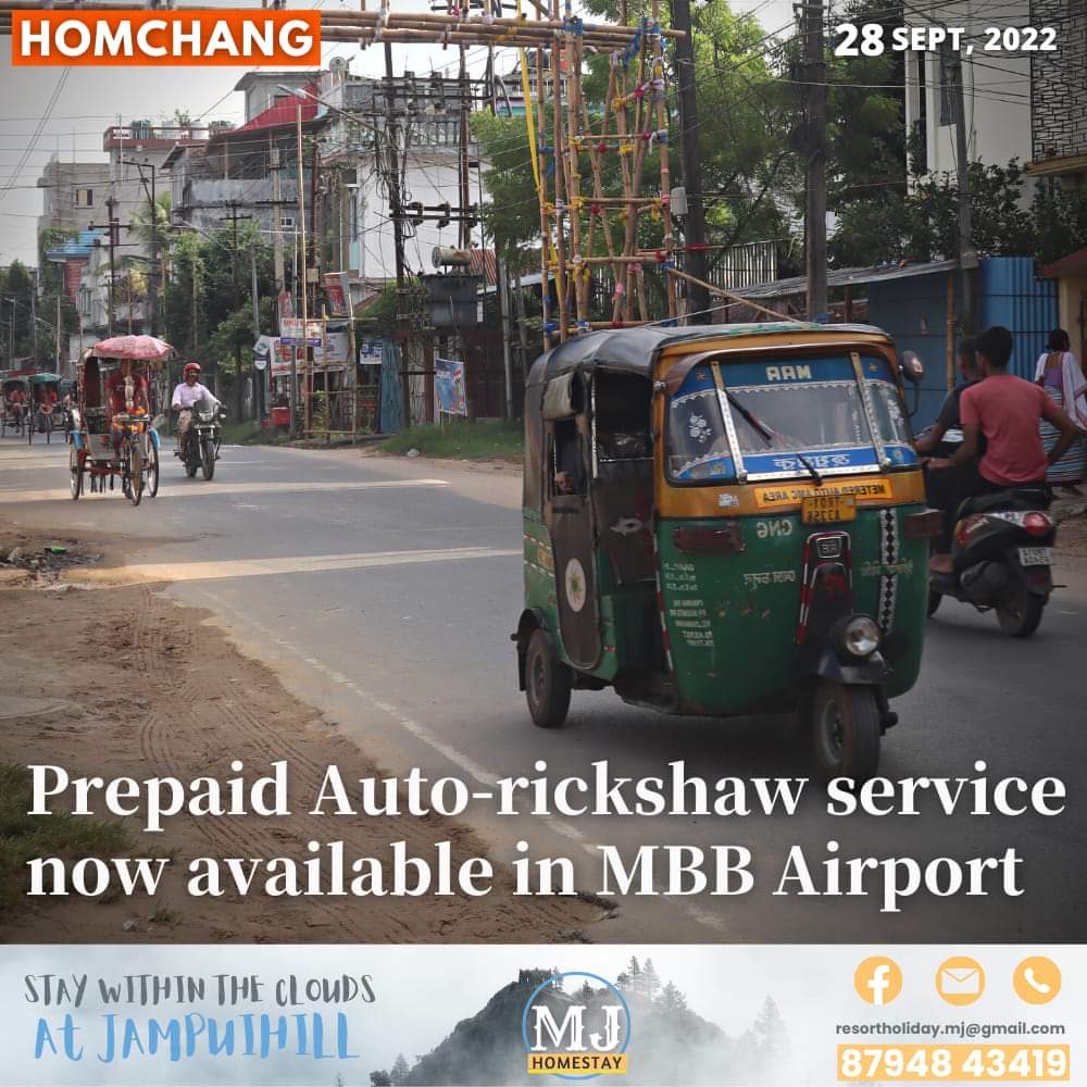 Homchangoffl's tweet photo. #Tripura | Transport Minister @Pranajitsinghar inaugurated the first prepaid auto-rickshaw and taxi service at Maharaja Bir Bikram Airport, Tuesday on the World Tourism Day.
#homchang #maharajabirbikramairport #Tripuranews #Agartala
Read more ⏬
https://t.co/CZX79KUxAf https://t.co/RAey2QPZuM