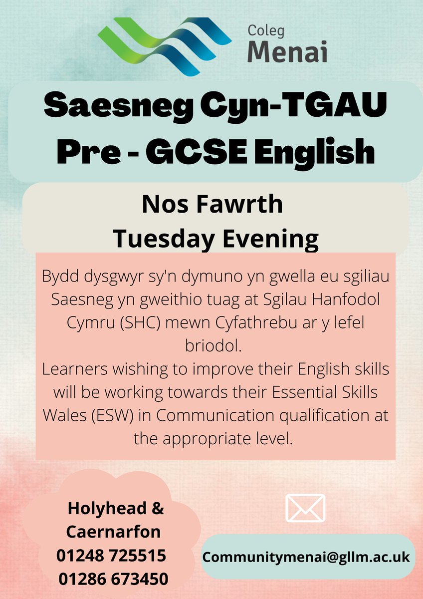 Coleg Menai Ty Cyfle tweet media