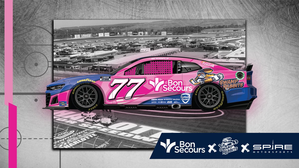📰NEWS: We have partnered with <a href="/BonSecours/">Bon Secours</a>  <a href="/SpireMotorsport/">Spire Motorsports</a> to support Breast Cancer Awareness Month at the Bank of America ROVAL 400 at <a href="/CLTMotorSpdwy/">Charlotte Motor Speedway</a> on October 9th. 

Details: bit.ly/3xZrr3K