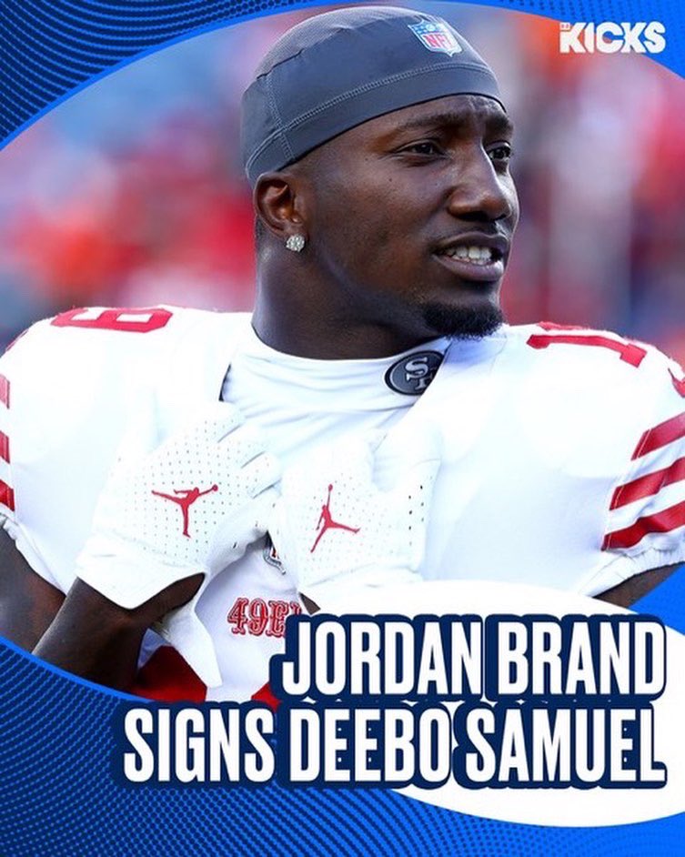 #49ers WR Deebo Samuel has signed with The Jordan Brand 🔥🔥

📷: <a href="/brkicks/">B/R Kicks</a>