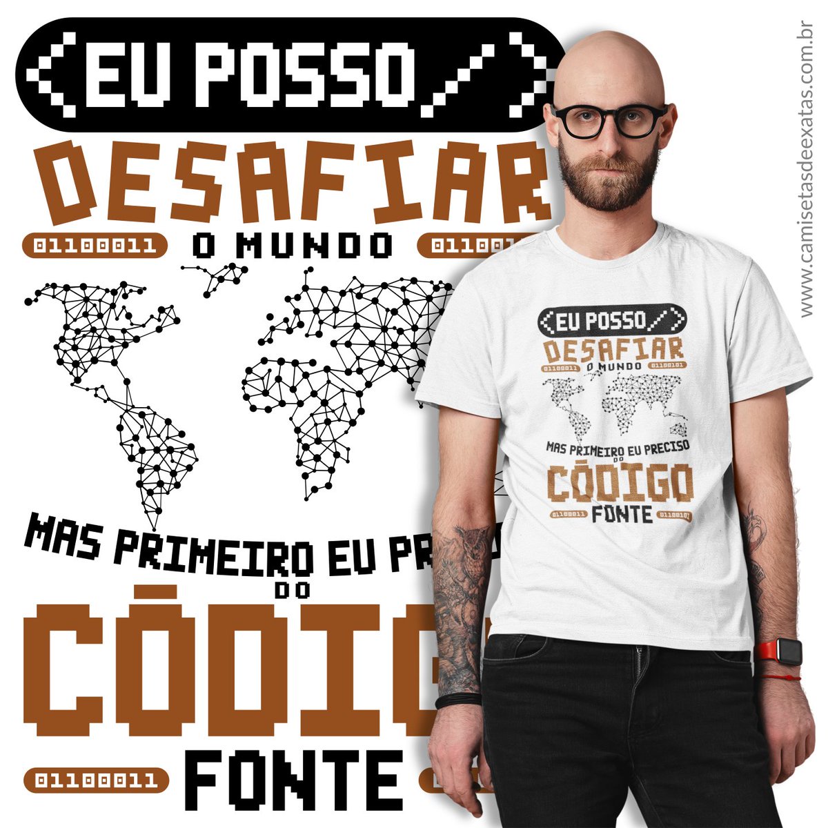CamisetasExatas's tweet photo. 👕 Código Fonte 2 [estampa 1]. Os números binários na estampa, representam: do lado esquerdo é a letra C e do lado direito a letra E. Camisetas Exatas. #camisetasdeexatas #codigofonte #programacao #vidadeprogramador #vidadeprogramadora #camisetasmatematicas #numerosbinarios https://t.co/ExJVEABTsQ