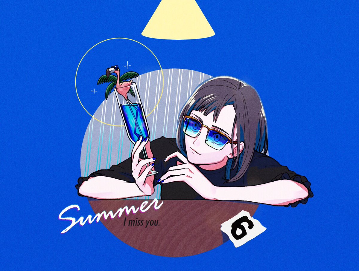 「#あなたのあお色の作品を見せてください 好きなのにいうほどなかった… 」|ｸﾛｽﾐのイラスト