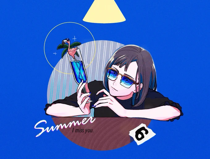 #あなたのあお色の作品を見せてください 好きなのにいうほどなかった… 