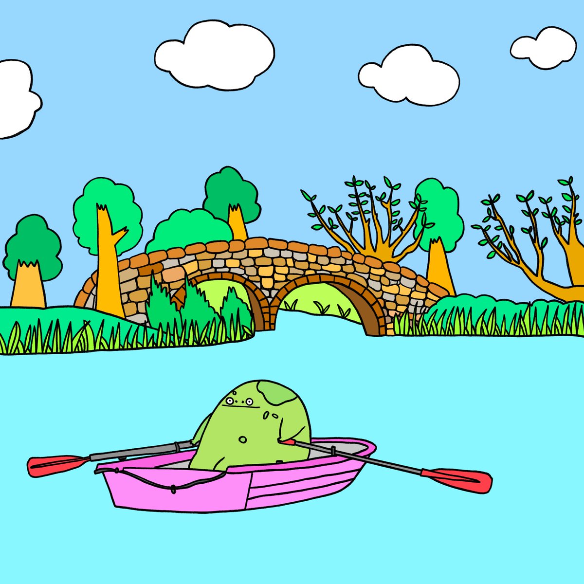 was just casually browsing <a href="/foundation/">Foundation 🌐</a> last night and decided to bid on this cutie by <a href="/theflabjacks/">FLABJACKS</a> 😍 love to see that more artists are joining #Web3!!