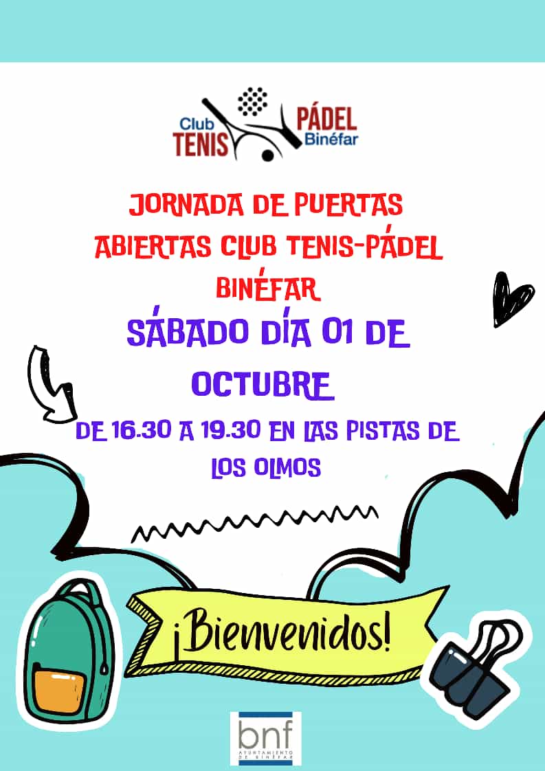 CTPBinefar's tweet photo. ➡️ Disfruta con nosotr@s de una tarde de tenis y pádel.
➡️ Si quieres probar acercate, no importa la edad o el nivel, simplemente pasarlo bien.

¡¡¡🥎s esperamos!!!

#binefar
#tenis
#padel 
#deporte
#puertasabiertas
#amigos
#equipo https://t.co/o13eRkiP1F