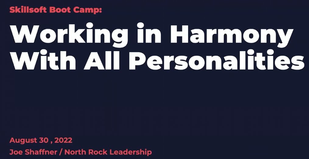 Now available for ACM Members: "Leadercamp on-demand: Working in Harmony With All Personalities," w/Joe Shaffner. Learn about some Skillsoft programs &amp; courses around skillsets that help deal w/personality clashes. bit.ly/3UPztGb