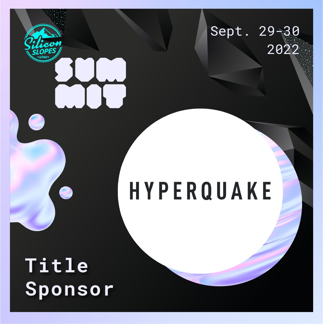 The who's who of tech, venture capital, angel investors, unicorn startups and everything in between will all gather tomorrow in Salt Lake City for Silicon Slopes Summit. We’ll see you there at our sponsor booth along with our partners MarCore Group and Several Thousand Alliance.