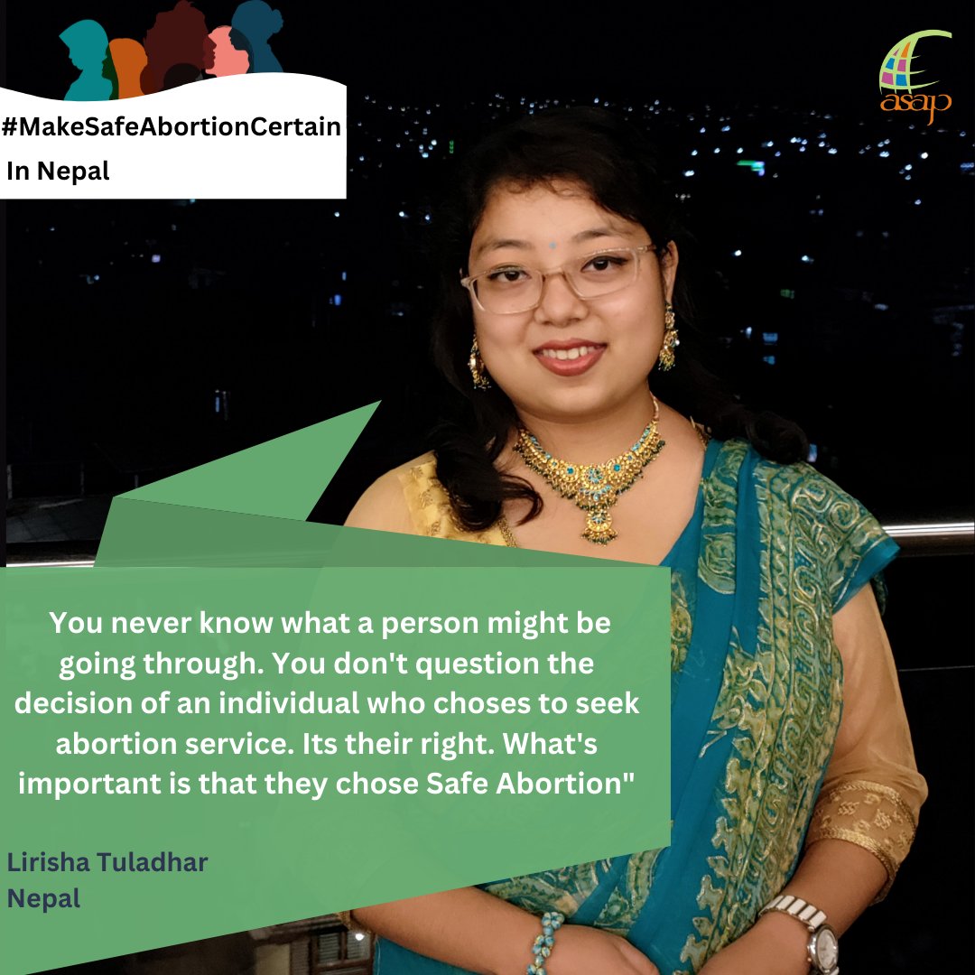 asapasia's tweet photo. #MakeSafeAbortionCertain in #Nepal
Lirisha Tuladhar from @YoSHANepal reminding us why instead of focusing on #safeabortion as a need, we must constantly demand it as a #right because, a need may be conditional, but #Rights are not
#safeabortionregardless
#SafeAbortionDay https://t.co/X3ii0XtJLJ