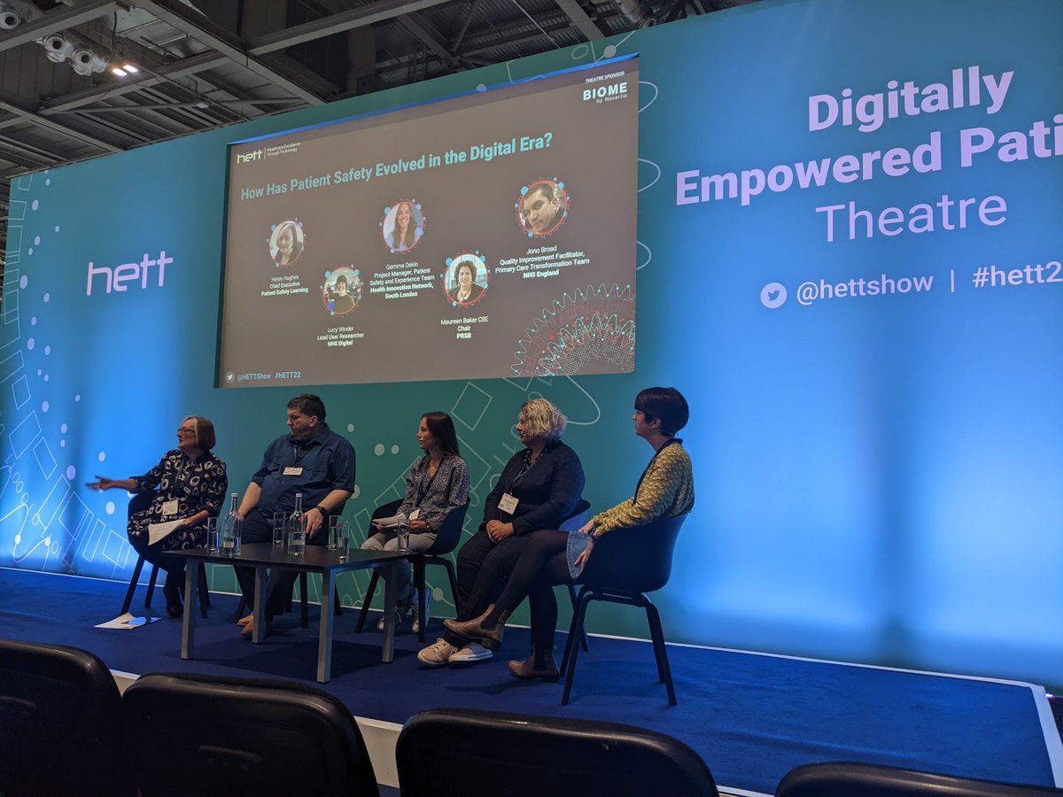 "It's everyone's responsibility to ensure patient safety is maintained in care and digital tools and to bring everyone along with us in digital transformation." - Gemma Dakin, #PatientSafety project manager at <a href="/HINSouthLondon/">Health Innovation Network South London</a> talks of inclusive digital <a href="/HETTshow/">HETT Show</a>. 

#HETT22