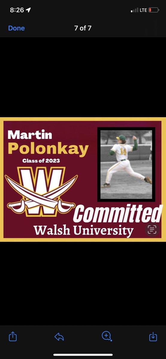 MPolonkay's tweet photo. I am so excited to announce my commitment to Walsh University. #swordsUp https://t.co/sJ8DihKyFW