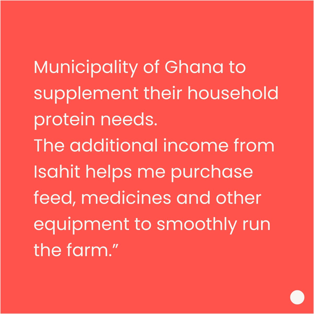 ✨HITer Testimonial: Naemah✨

Meet Naemah, who joined isahit to finance her farm to provide organic and affordable eggs for consumers within the Wa Municipality of Ghana. 

Congratulations on this beautiful project and many thanks for your commitment💪🏽
#WomenEmpowerment