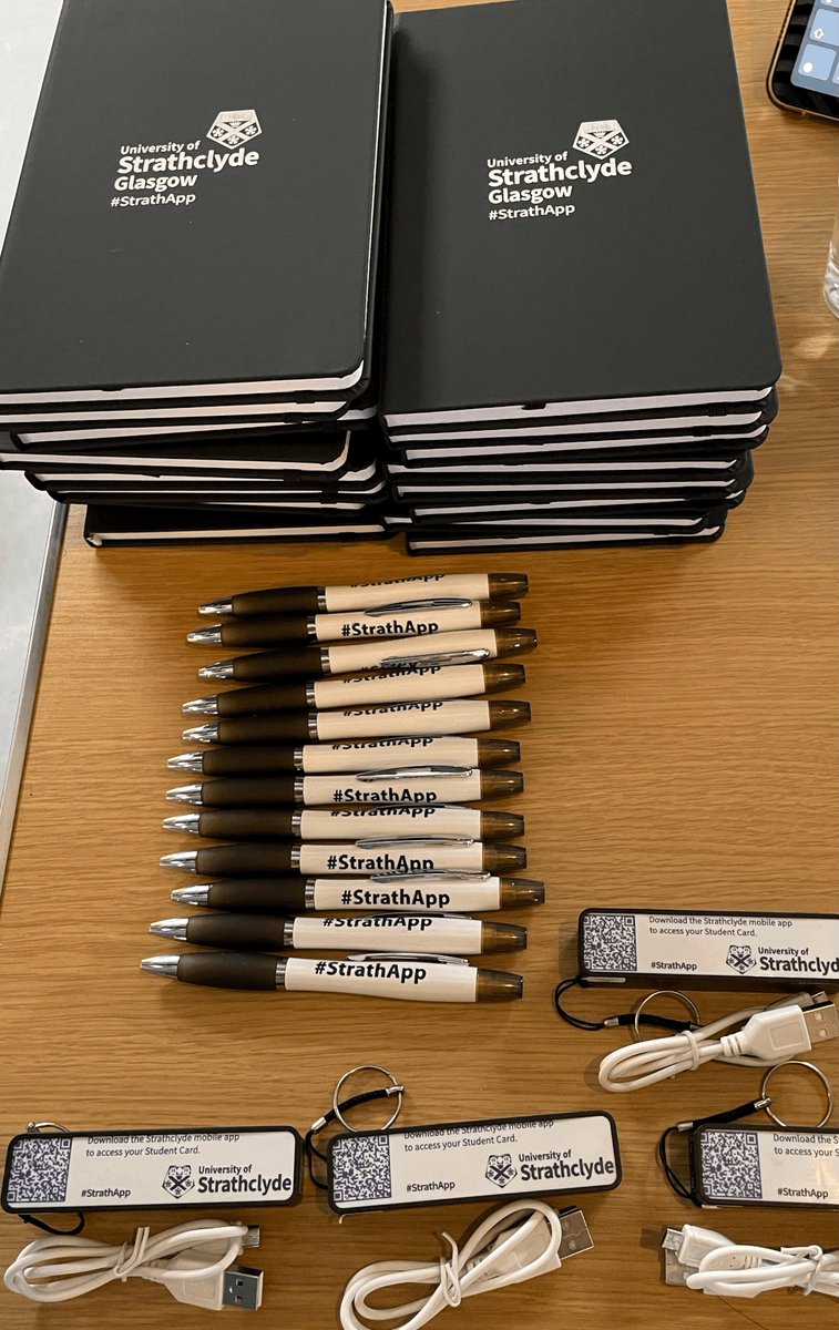 StrathApp's tweet photo. We want to thank everyone who gave us feedback at the Strath App stall during #Freshers! And we hope you are enjoying your new #StrathApp goodies! https://t.co/yh7t0yye2N