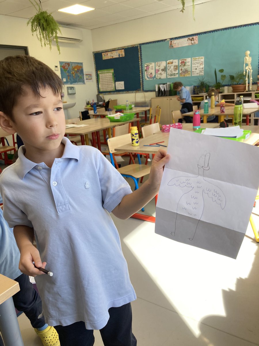 2_bist's tweet image. Do you know how to create an “exquisite corpse” like the surrealists did? @bist #artclub #sharedart