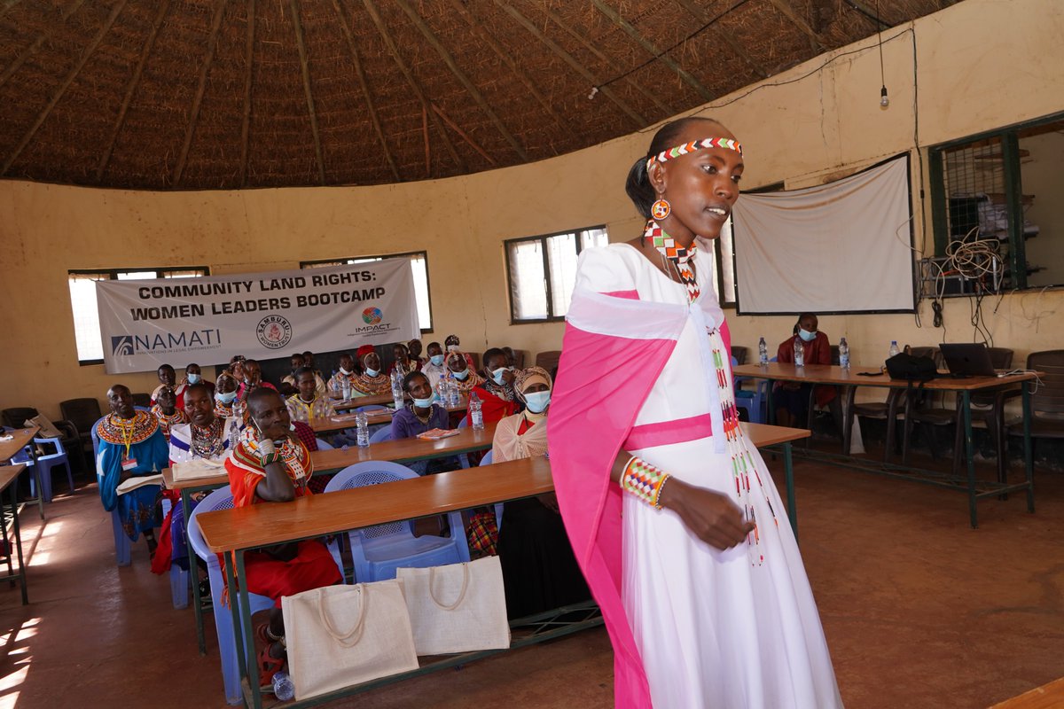 NamatiKenya's tweet image. Female community land leaders need skills in public speaking, organizing, mobilizing, and advocacy in order to fully take up their constitutional position and push for #GenderEquality in the management of #CommunityLand.