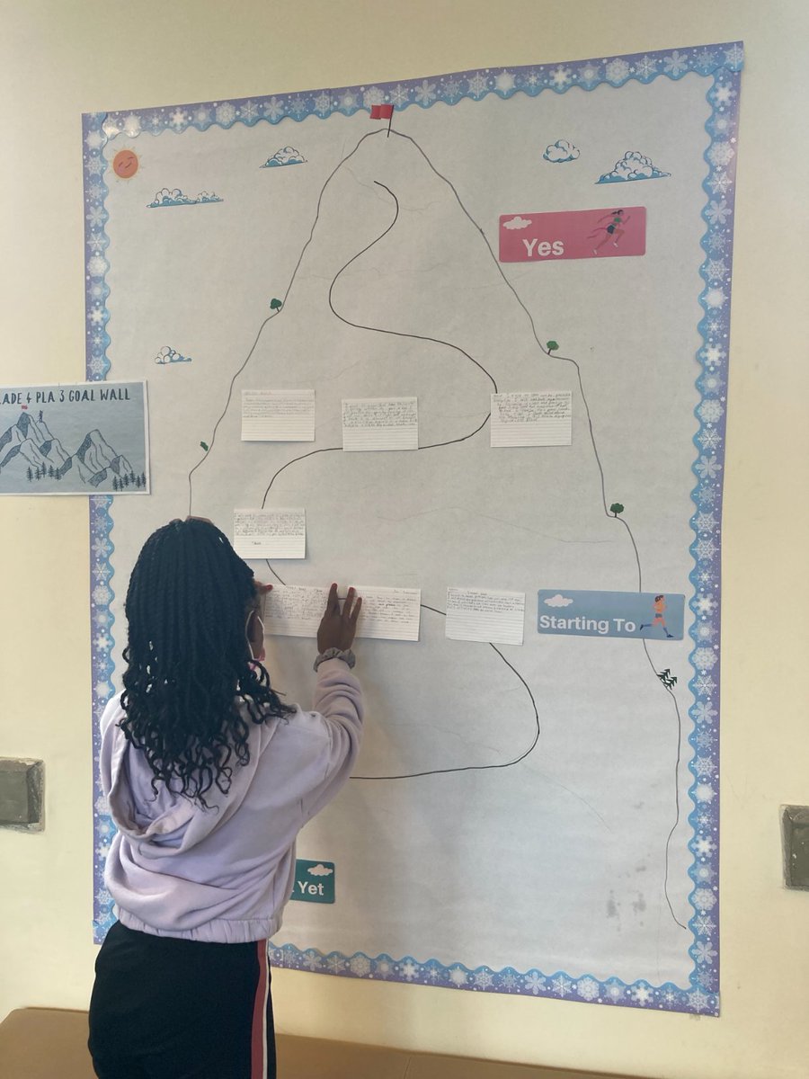 TristanPYP's tweet photo. How can we nurture a community of empathetic and supportive learners? G4 share their learning goals making it explicit that we are all at different stages of our learning journeys. #PYPchat #thisisics #IB #PYP https://t.co/aOlPi5G2ZQ