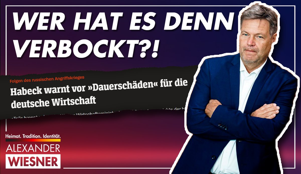 wiesnerleipzig's tweet photo. *Deindustrialisierungsminister Habeck beklagt die Folgen der eigenen Brandstiftung!*
Den ganzen Beitrag findet Ihr auf Facebook: https://t.co/WCkpraHeAj
#Deutschland #Sachsen #Leipzig #Inflation #Strom #Stromausfall #Habeck #Energiekrise #Nahrung #heisserherbst #kalterwinter https://t.co/0BExvHwx3y