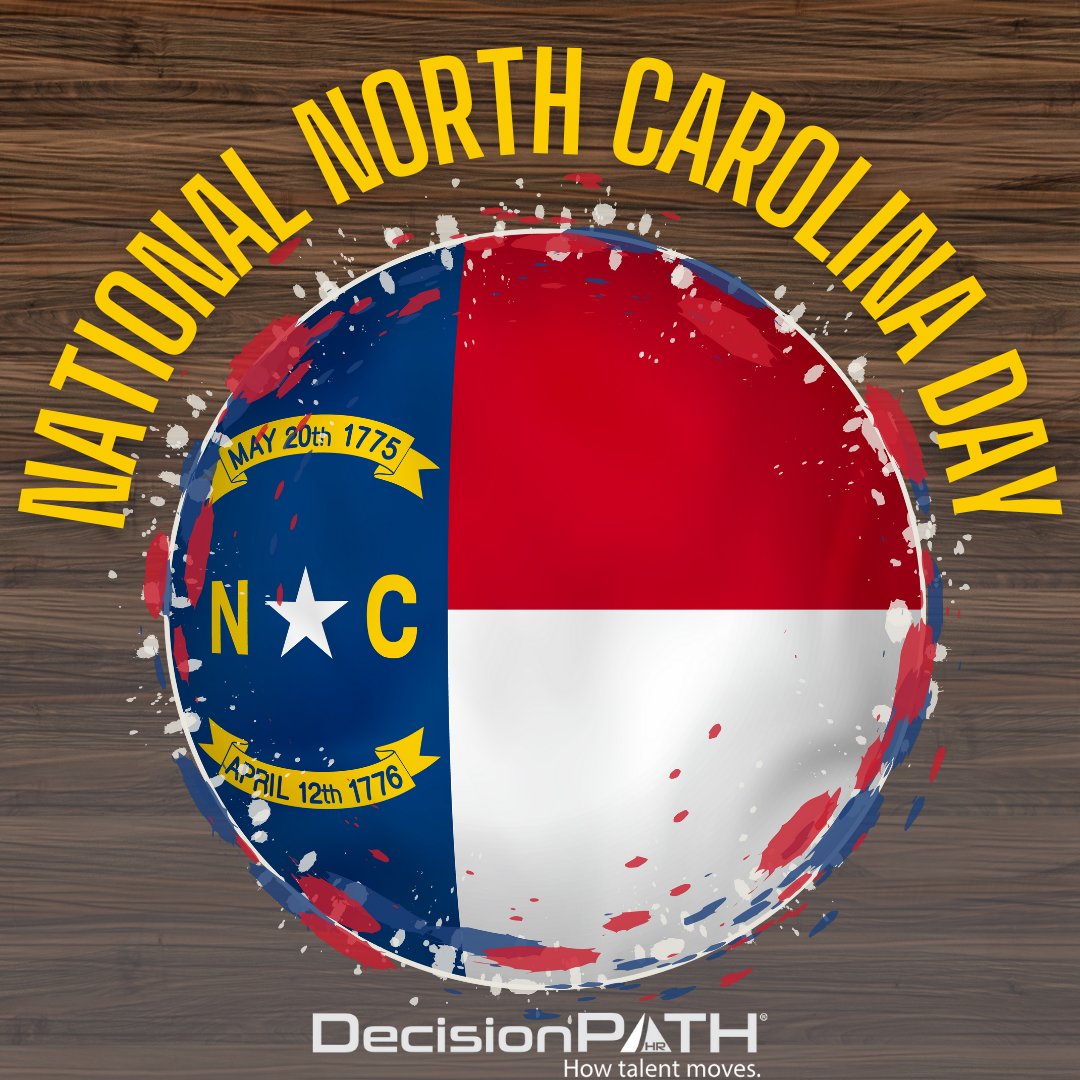DecisionpathHR's tweet photo. It's National North Carolina Day! 🏔️🌾🏖️

Check out our positions in North Carolina at https://t.co/JrhN0aBCsI

#northcarolina #decisionpathhr https://t.co/oZesQ2hrYL