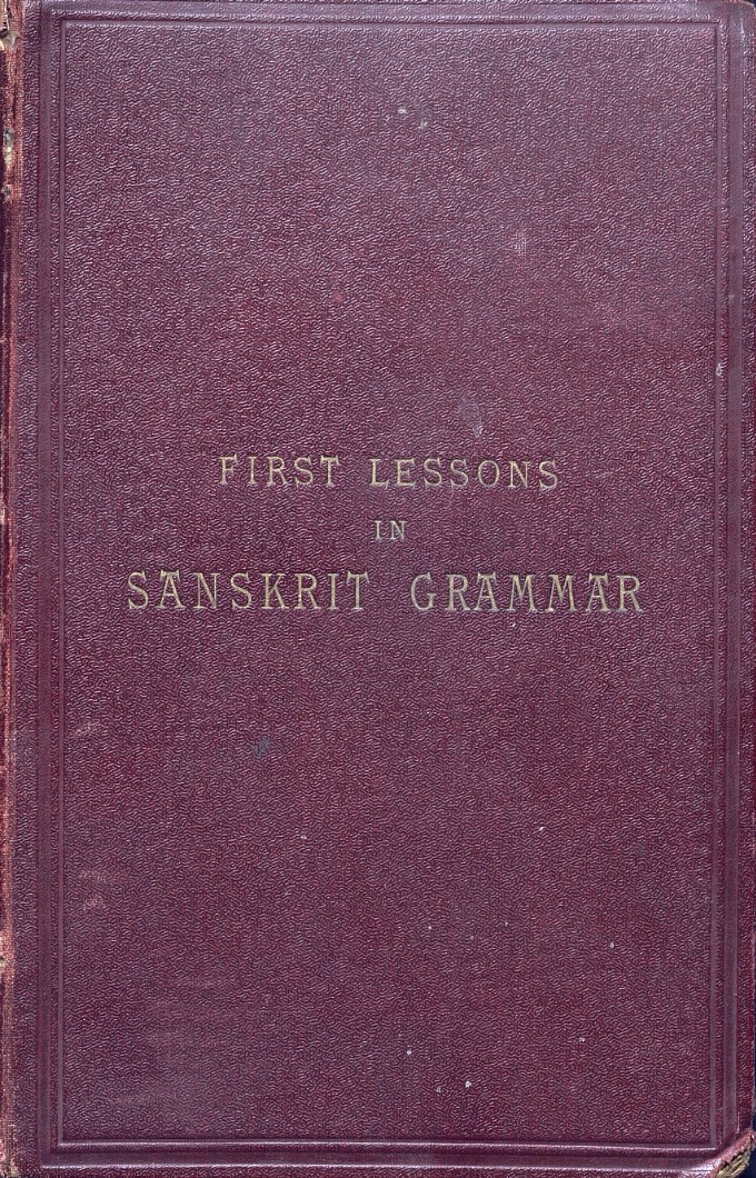 SOAS_SpecColl's tweet photo. This book from our collections is an introduction to Sanskrit grammar. Published in 1908, it covers the basics needed to understand and form a variety of sentences in Sanskrit, the classical language native to South Asia. https://t.co/7wsy8dBPwq #EYALearning #ExploreYourArchive https://t.co/NZdYOKxwe4