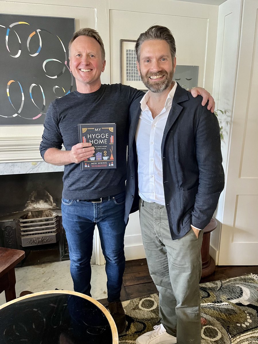 Breakfast with the marvellous ⁦<a href="/MeikWiking/">Meik Wiking</a>⁩ today ⁦<a href="/sohohouse/">Soho House</a>⁩ #myhyygehome #hygge ⁦<a href="/PenguinUKBooks/">Penguin Books UK</a>⁩