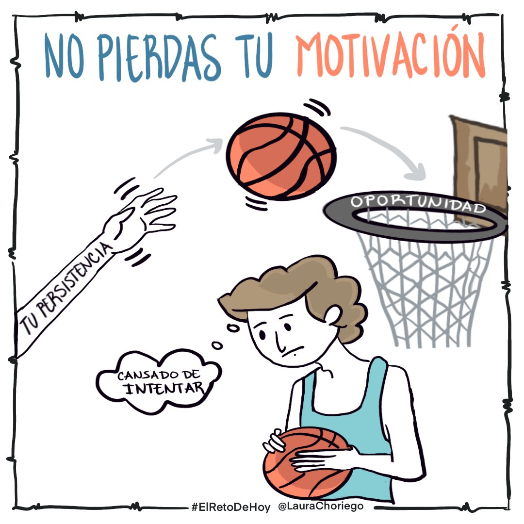 LAuraChoriego's tweet photo. #Día69 #Transformación El momento en el que pierdes tu motivación y te rindes 😮💨, es justo el instante en el que permites que otro con mayor capacidad de persistir, te gane 🤩.
#ElRetoDeHoy #LauraChoriego #VisualCoaching #VisualThinking https://t.co/OjvACiSHup