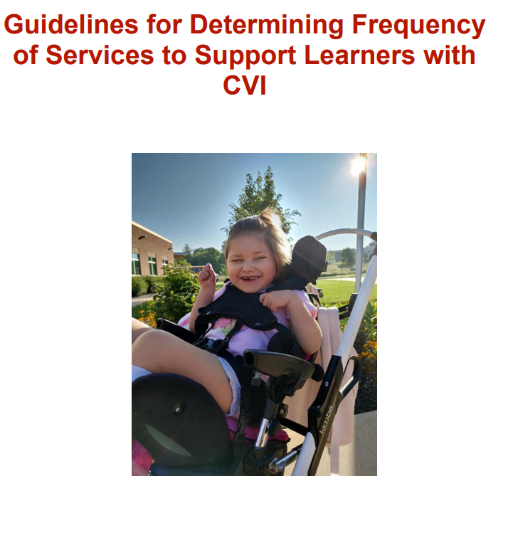 AER International 2022 Takeaway #3 - There is a new tool to assist in determining the frequency of services to 
support learners with a cortical visual impairment. Try it out and let us know how it works for you. 
ow.ly/ALRk50KkPxK