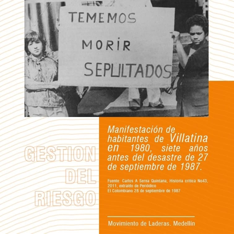 laderas_de's tweet photo. Este mes se conmemora 35 años del Desastre de Villatina en la Comuna 8, donde más de 500 personas murieron sepultadas, hoy las laderas de Medellín siguen viviendo en la incertidumbre. ¿Que acciones ha tomado la alcaldía de Medellín? https://t.co/iaw2Dvq0NA