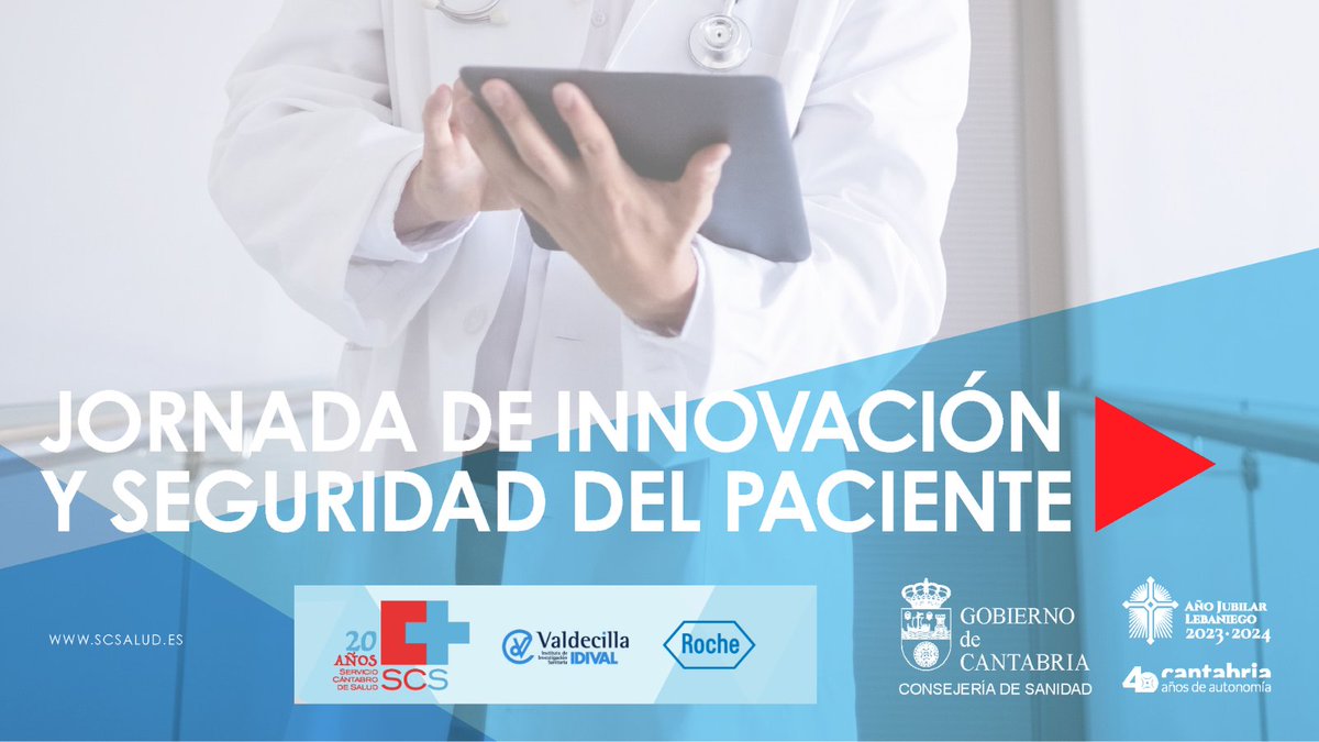 roche_es's tweet photo. Los proyectos de innovación en #humanización, en seguridad del #paciente y en tecnología de la sanidad cántabra, protagonistas esta tarde en Santander en la Semana de #InnovacionYSeguridad de @scsalud @HUnivValdecilla @ecsalud @IDIVALdireccion @CohortCantabria @SValdecilla  😀🔝 https://t.co/4i96zrqGnU