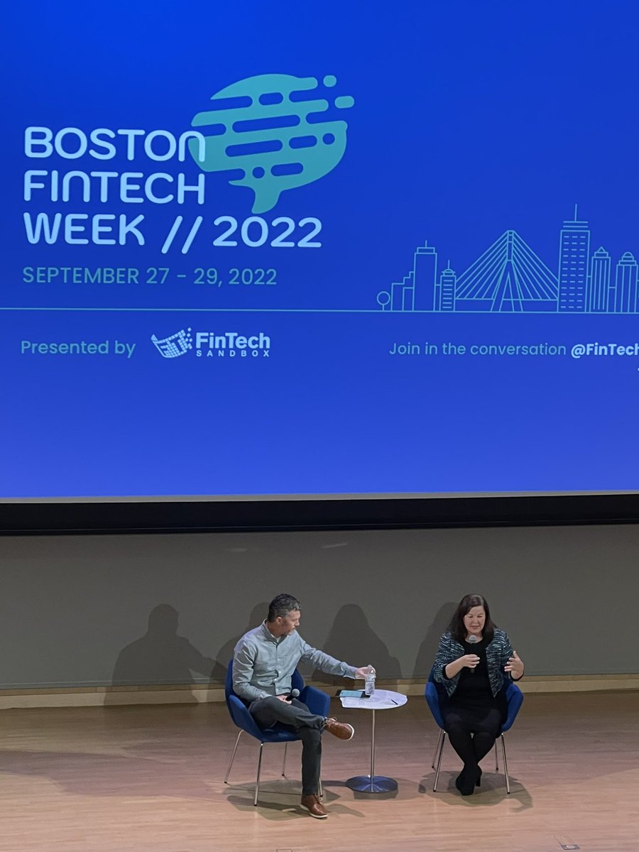 denizajohnson's tweet photo. What a day! 1st day of #BFTW22 was full of insights, great panels, networking and reconnecting. Are you ready for day 2?
#fintech #bostonfintech @FinTechSandbox https://t.co/cLDUjk8VWK