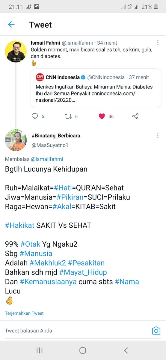 MasSuyatno1's tweet photo. @muhammadiyah Begitulah Lucunya Kehidupan

Ruh=Malaikat=QUR'AN=#Obat
Jiwa=Manusia=SUCI=#Prilaku
Raga=Hewan=KITAB=#Racun

Hanya Makhluk2 yg punya #Otak
Yg dpt #Memahami Kelucuan ini

Fakta #Membuktikan makhluk2
Yg Ngaku2 #BerAgama
Tdk Mao Menggunakan #Otak
Taklid #MemBABI_BUTA

Lucu Nian Ye
👌 https://t.co/ICJNKNjW9o
