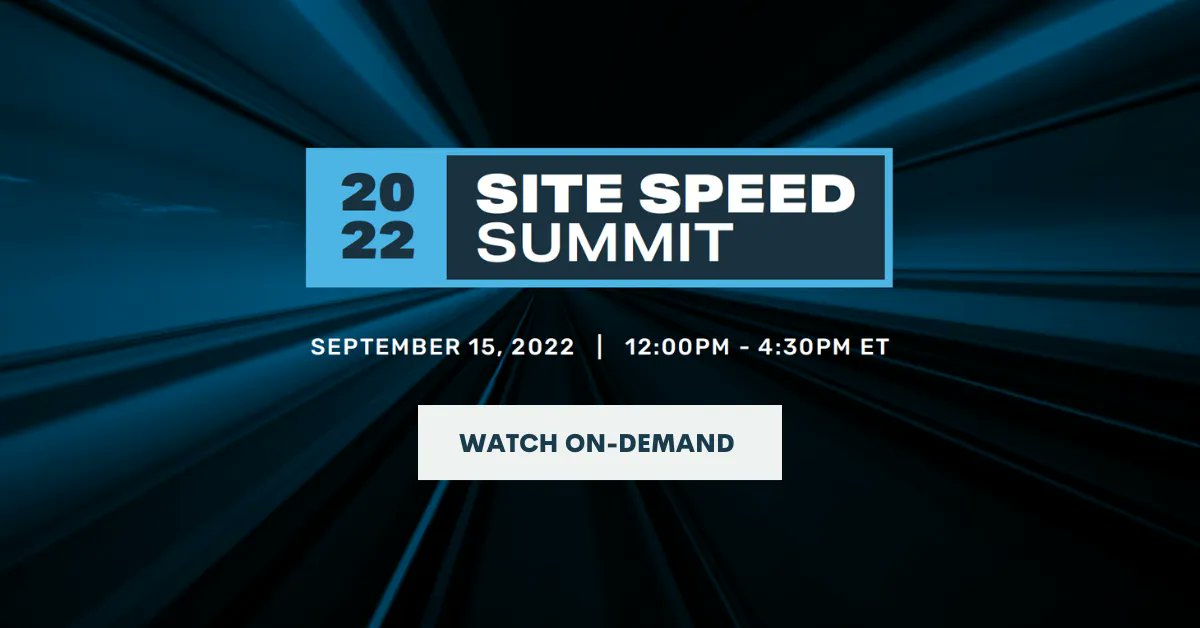 Site Speed Summit tweet media