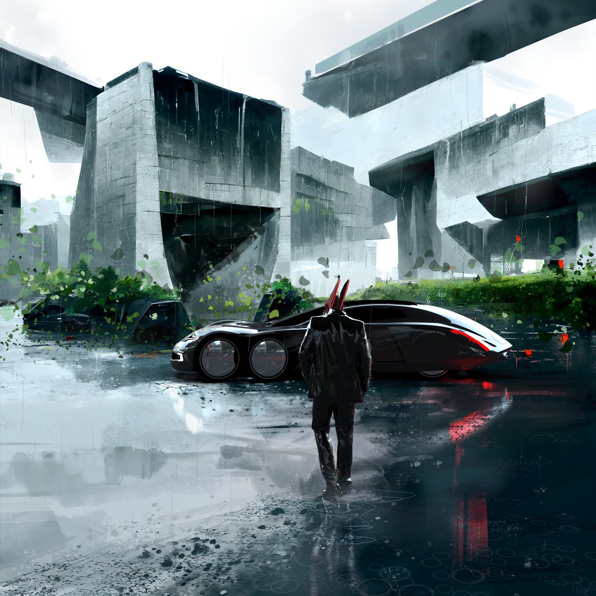 Another awesome rainy day, another day in the office on planet Pontis Major. From the life of planetary major.
#clipstudiopaint #cintiq #ai #Pareidolia #digitalart #sketch #ideation #conceptart #gravitysketch  #ambiguity #cardesign #conceptdesign #brutalistarchitecture #scifi
