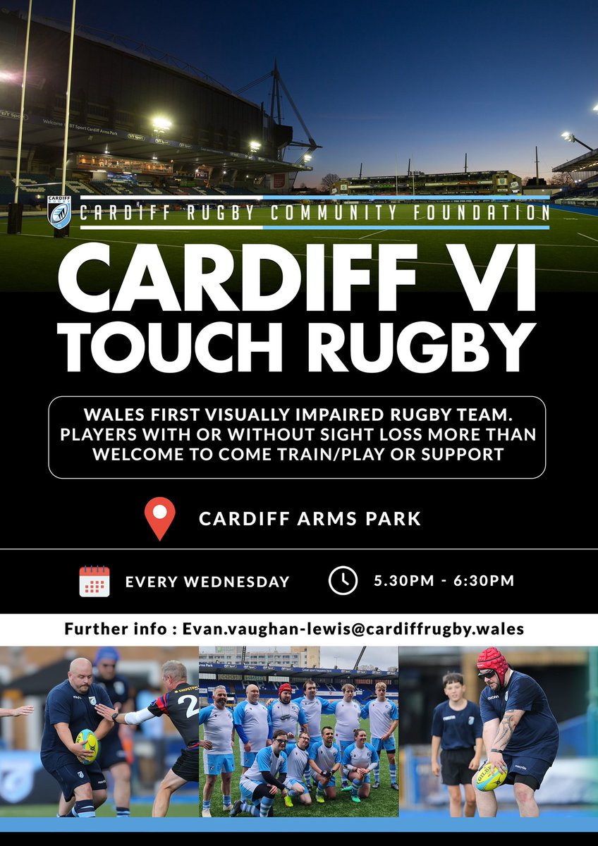 #NationalInclusionWeek 

It’s a real privilege to be on the coaching team at @CardiffVIRugby and to provide a provision for people who are visually impaired, to play rugby!

There really is a #JerseyForAll 🏉