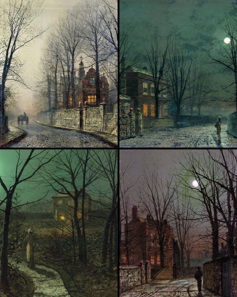 Victorian-era artist John Atkinson Grimshaw (1836-1893) had a way of making every house he painted look haunted