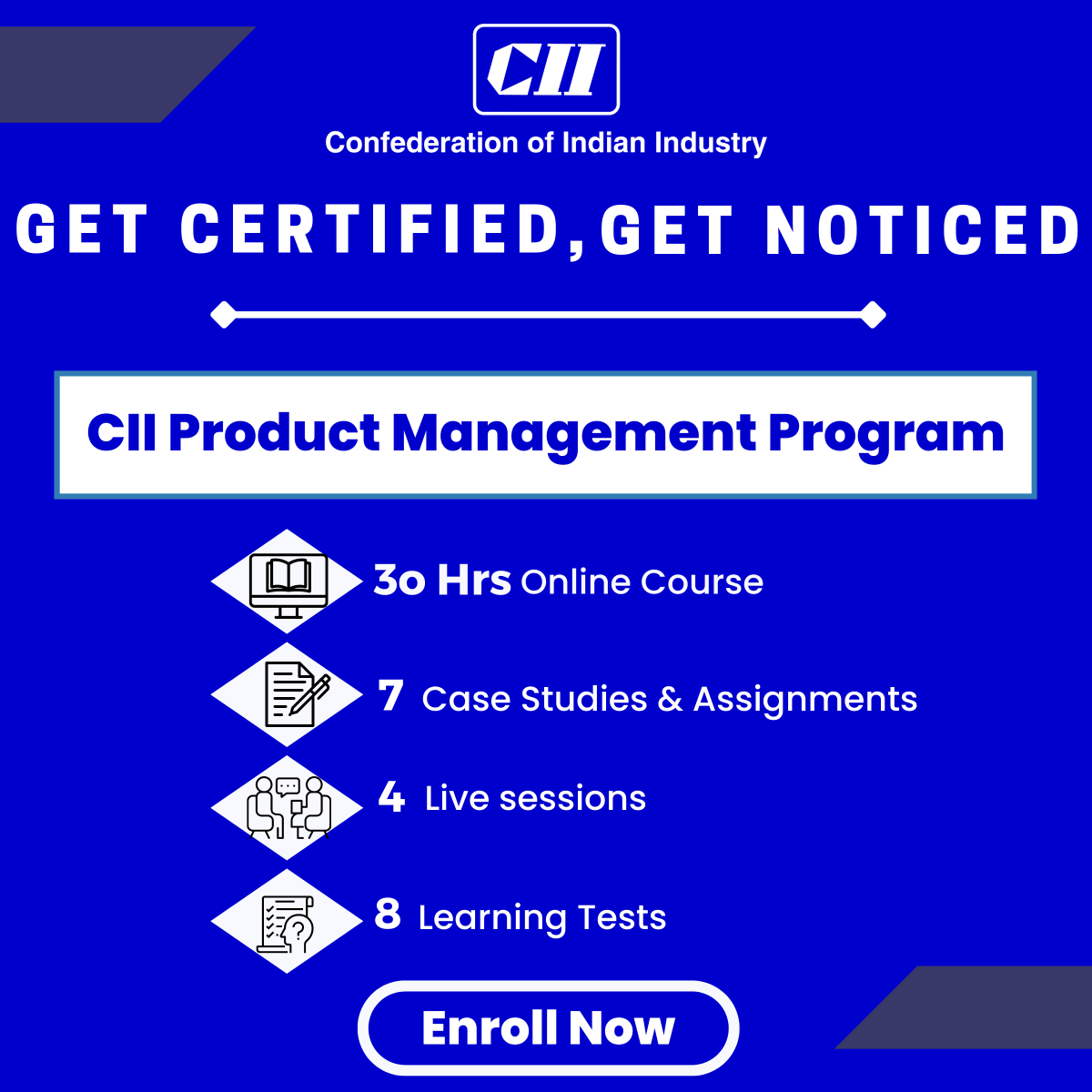 FollowCII's tweet photo. You are one step away from becoming a certified #ProductManager Professional.

Launching CII Product Management Program! 

To know more visit➡️https://t.co/JV8dyiyVbu
Registrations Start Today! 

Enroll Now &amp; be Industry ready in the relevant skills. 
@cii4education @MBAtrekIndia https://t.co/7LyPracv1w