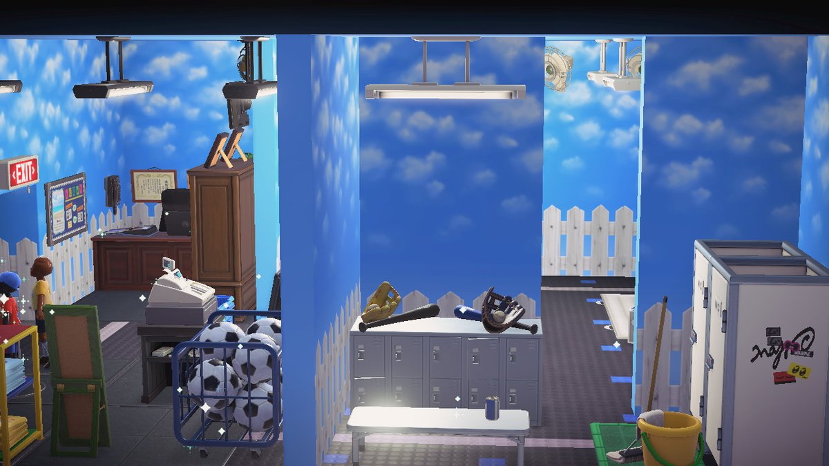 boobitsky's tweet photo. Next up on #HappyHomeParadise, I added Peewee as Al's roommate, because Peewee wanted a gym &amp; Al already owns one!

#acnhal #acnhpeewee #acndesign #AnimalCrossing #ACNH #NintendoSwitch https://t.co/uBeu9TLGyC