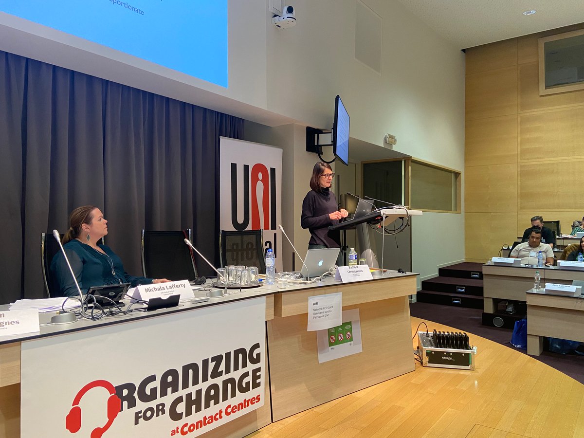 uniglobalunion's tweet photo. Questions to ask when considering the data rights of #contactcentre workers, by @Bcernusa:
๐คIs it necessary?
โ๏ธIs it proportionate?
๐๏ธWhat happens to biometric data?
โ
Is there free consent?
#OrganizingForChange https://t.co/BhLWnIKwSV