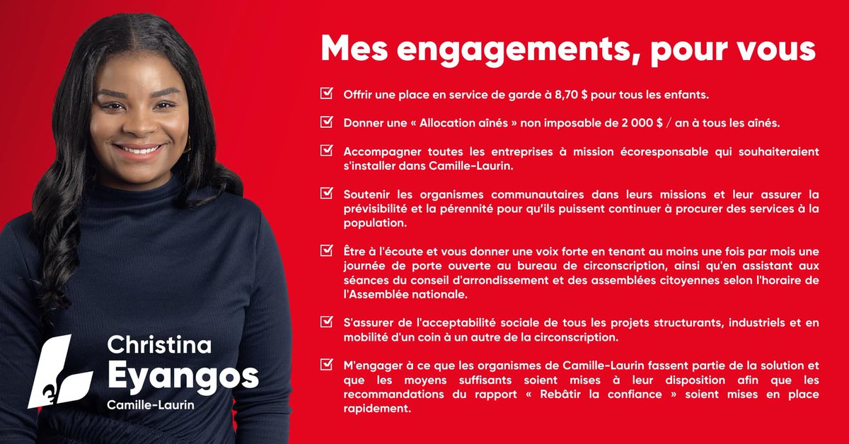 Votez Christina Eyangos, accordez moi votre confiance !