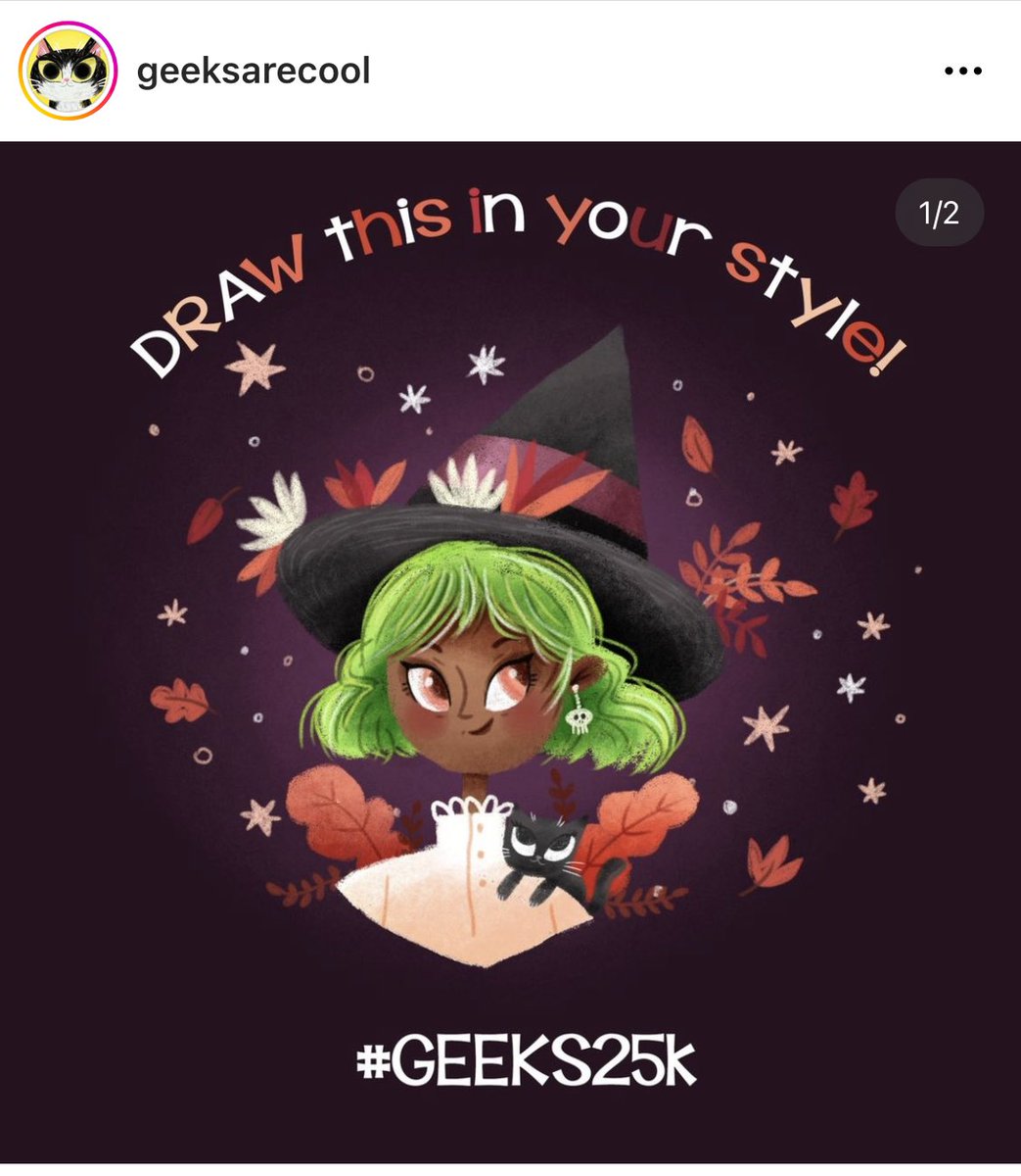 vendelavrensk's tweet photo. Witchy-witchy to celebrate @geeksarecool reaching 25k on insta! I loved drawing this 💚🧙‍♀️✨

Reel at https://t.co/eLgPItwKfD #dtiys #kidlitart  #magicaldrawing #spookyseason https://t.co/jx7XZ2tT33