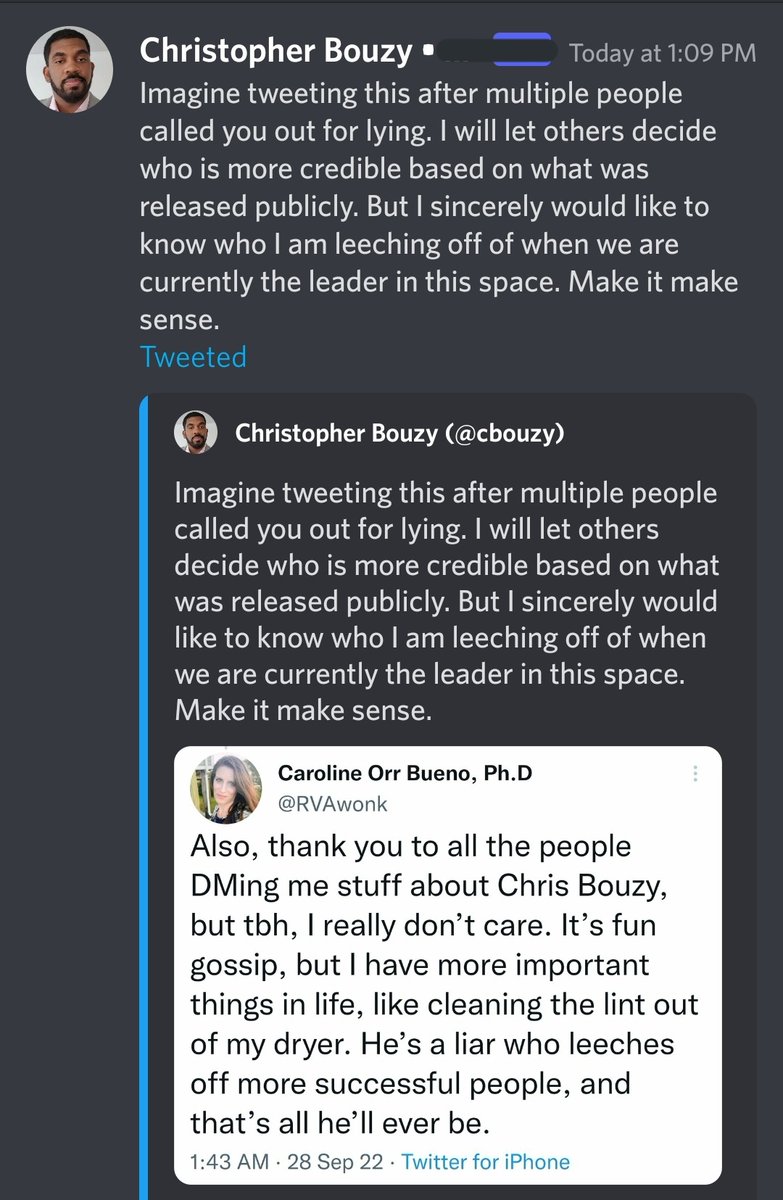 TerrryParker's tweet photo. .@RVAwonk want to ask #BiasedBouzy why deleted this post about you. I've given him 10 minutes to repost it. 🐔💩
Oh, I'd also say he's leeching off his customers he's already paid for his work by Megan #ElChupacabraIsAnAbuser & possibly sitting members of Congress? https://t.co/3l5WCYokOI