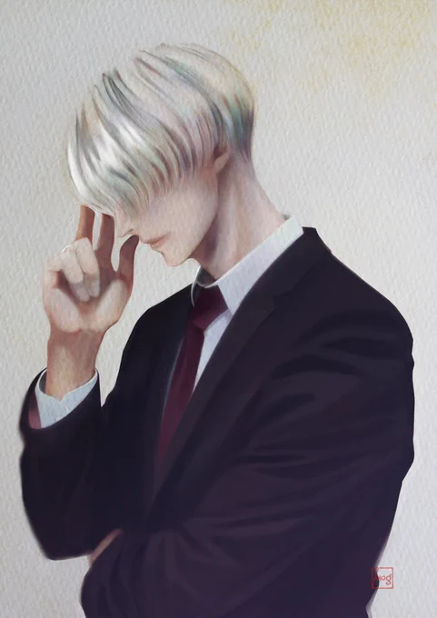 ユーリオンアイスのヴィクトルならたくさん描いたんですよ 