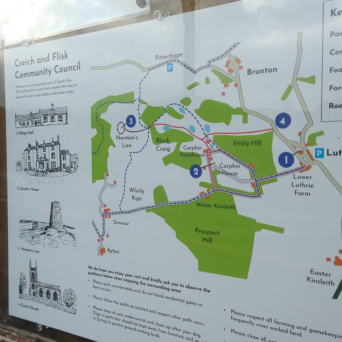 LuthrieHall's tweet photo. A map for walkers and other visitors to Luthrie has been created by the Community Council and a copy can be found in the noticeboard outside the Hall. 

#Luthrie #Fife #activefife #fifewalks #fifewalking #normanslaw https://t.co/R54YkFi6Nv