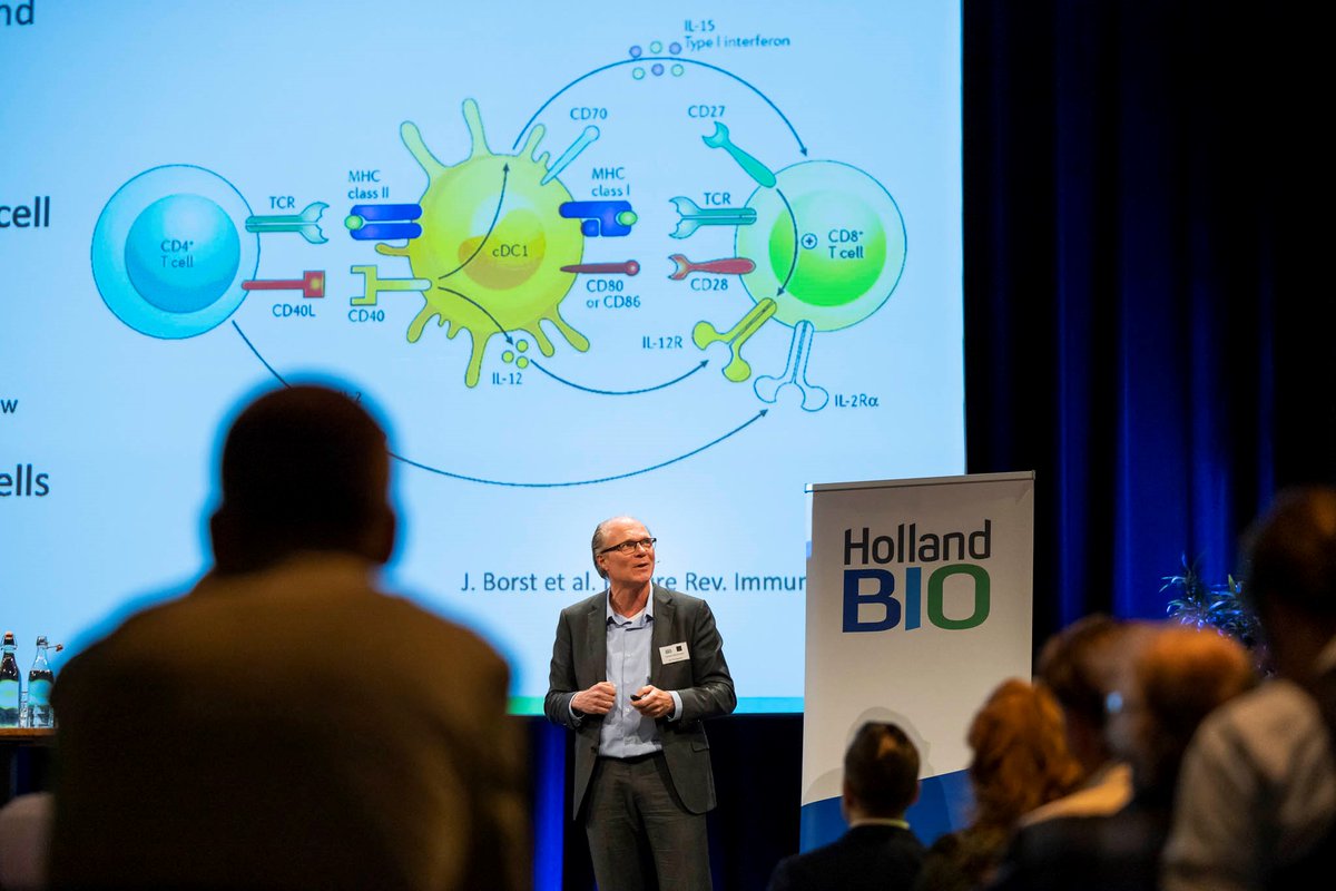 hollandbio's tweet photo. Gerben Moolhuizen, CEO of ISA Pharmaceuticals, discusses the challenging decisions a Biotech has to make in (pre)clinical development. Where to put your limited resources in complex landscape of oncology?

#BiotechWednesday #cancervaccines #oncology #OncodeInstitute #HollandBIO https://t.co/EKRGSoPKo1
