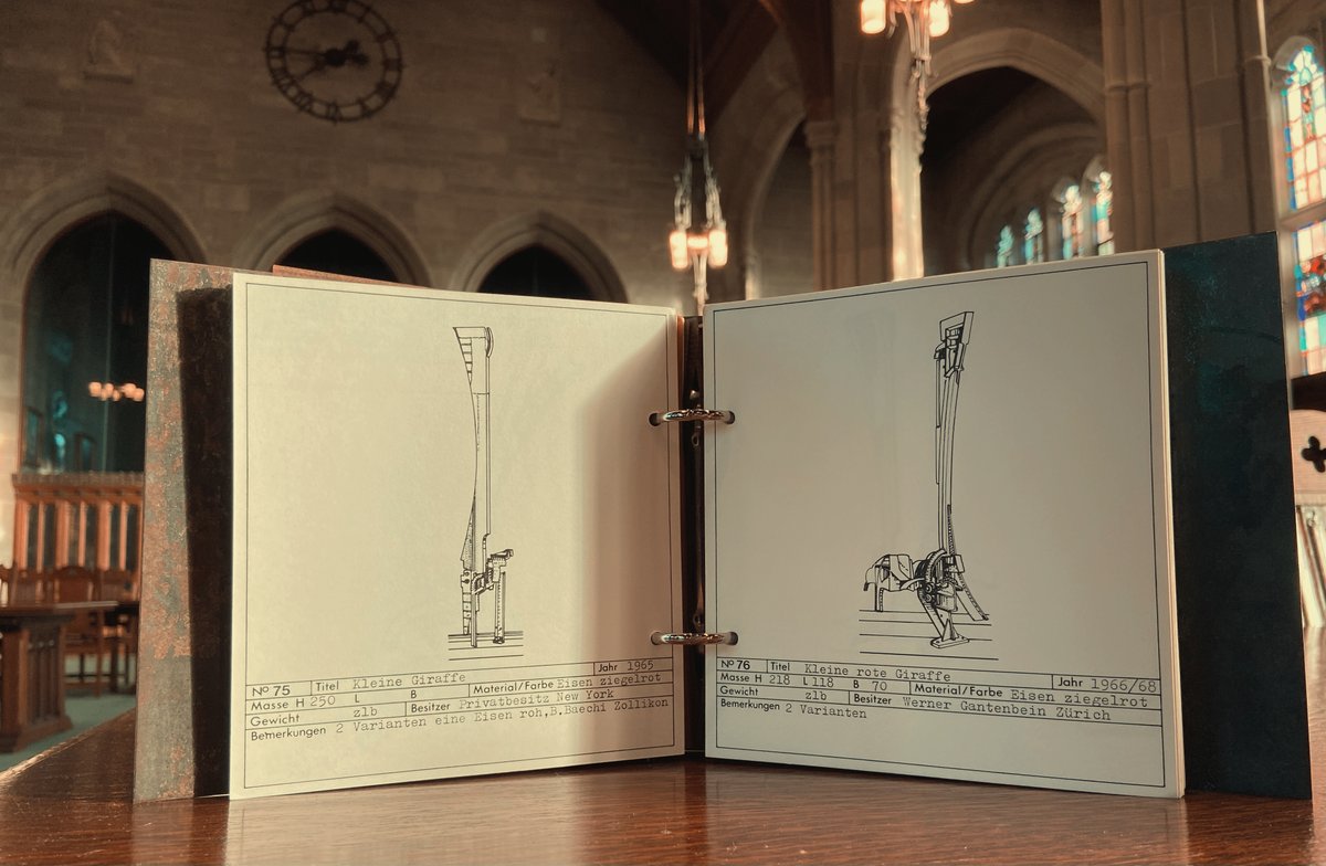 BapstLibrary's tweet photo. With another #WeirdWonderfulWednesday upon us we take an inside (and outside) look at "Luginbühl" created by the Swiss sculptor Bernhard Luginbühl, renowned for his weird and wonderful metalworks. This book's front and back covers are made of iron plates. https://t.co/GtryB3y2GV