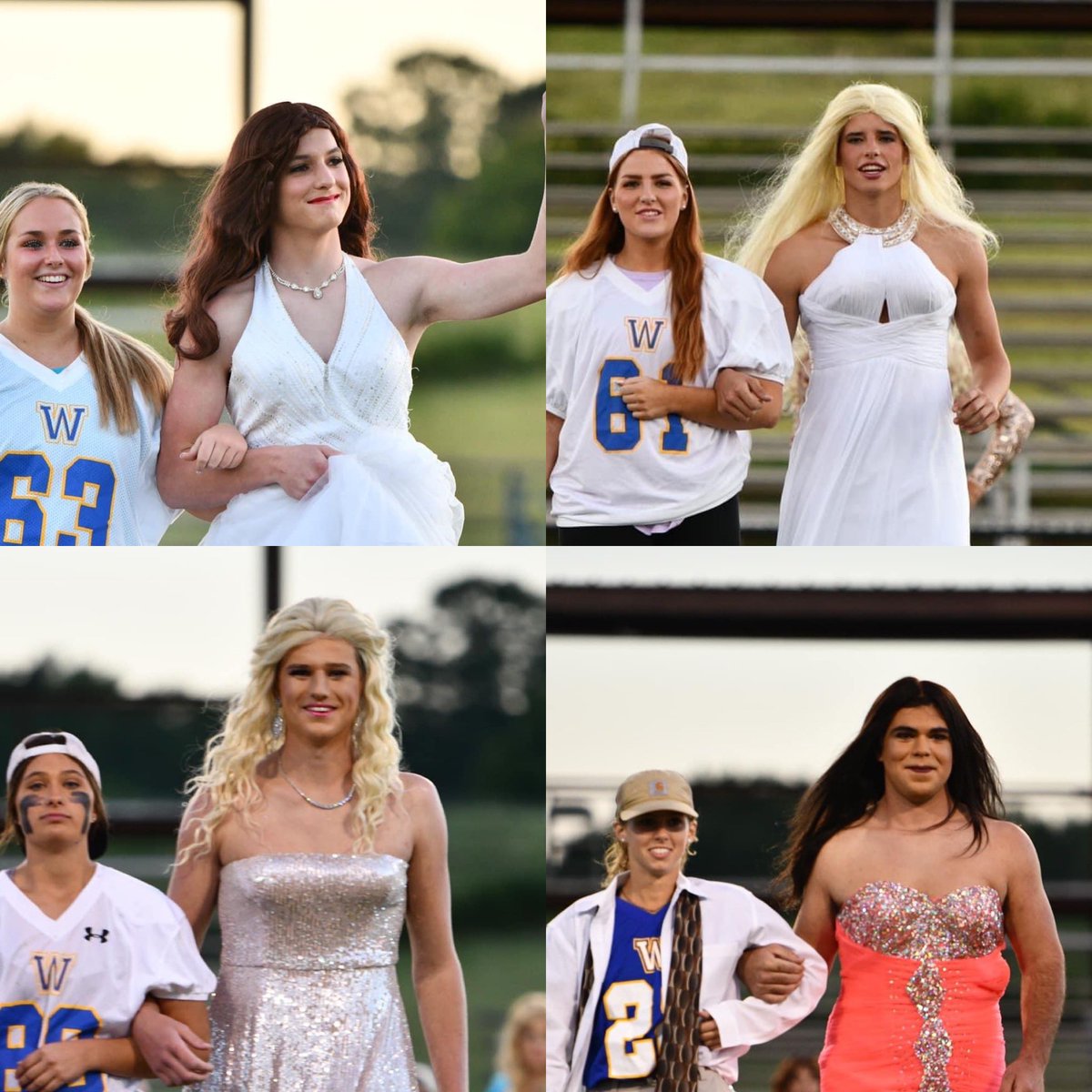 DiamondStarsWCS's tweet photo. Boy We sure do have some "pretty" baseball players 😂😂😂#mockhomecomingcourt #manifeellikeawoman https://t.co/KIVLbrDjjY