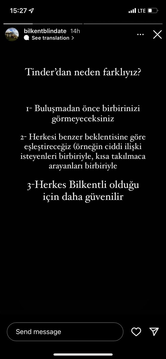 Bilkodan yeni tinder hizmeti🥸