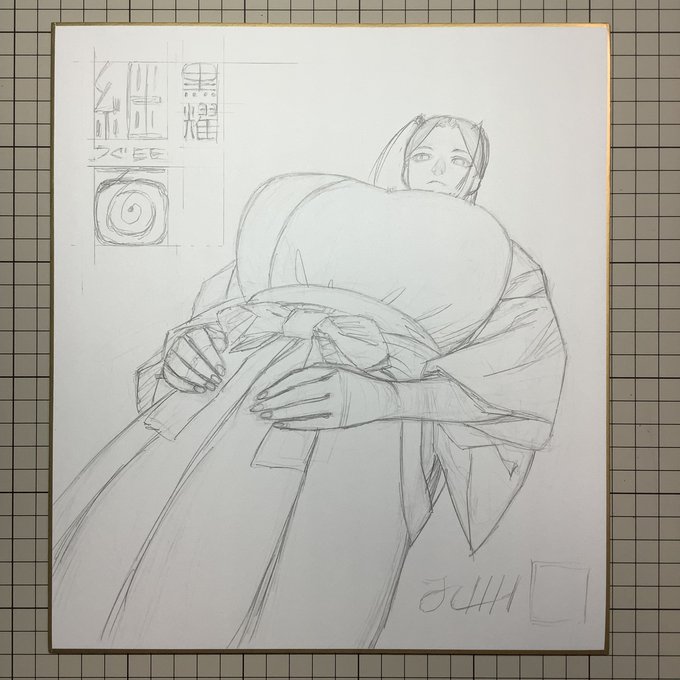 色紙作業は1枚ずつやると面倒すぎるので、いざやるって時には複数枚やっておく。
特にきついのが立ち上げなので、線画までやっておいて気がむいた時に色を塗ったり。 