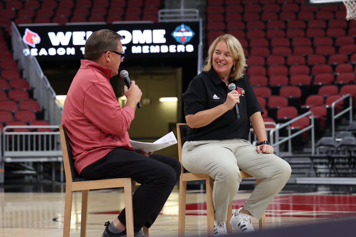 After a great day 1 of official practice, the staff and I had the privilege to speak with our season ticket members at @kfc_yumcenter. Thank you to everyone who came out and thank you to everyone behind the scenes who made last night possible.