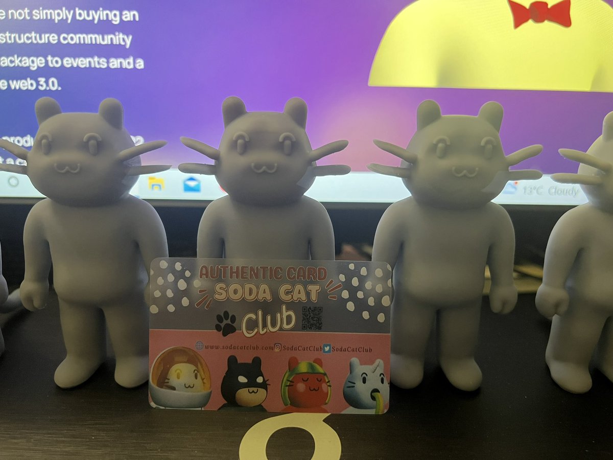 mandychannft's tweet photo. Soda Cat Club army is coming alive soon! Finally got the production in perfection. After a short delay with shipment and package design we will be getting a full review of what will happen next for our collectors! #NFT #NFTCommunity #NFTcreators #NFTsales we are getting close! https://t.co/ul5MALFExH
