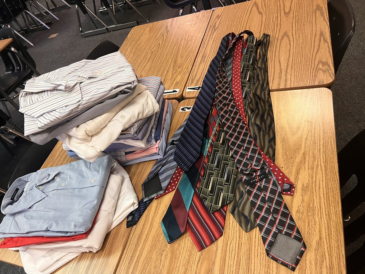 We love donation days! If anyone has any lightly used business casual/dress up clothes they don’t need, we would love to have it for our upcoming season! Thanks, Michael!