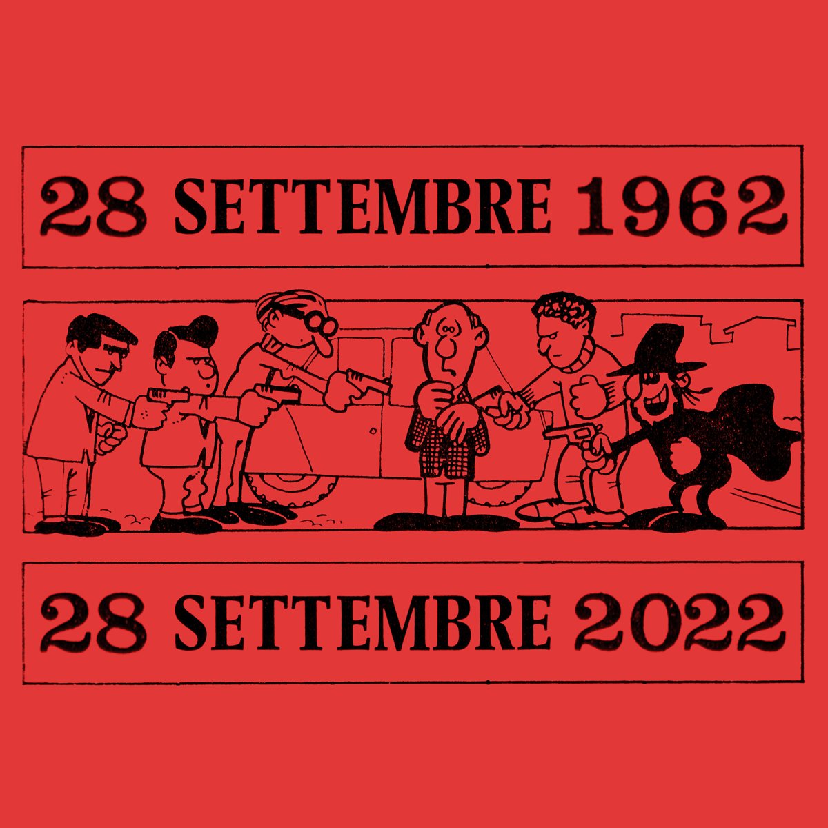 28 settembre 1962: "Invito a pranzo... con pistola!" - Sessant'anni fa il rapimento del vice-console spagnolo Isu Elías per salvare un giovane anarchico dalla garrota. La storia nei disegni di Federico Zenoni: bit.ly/3LWNcHh